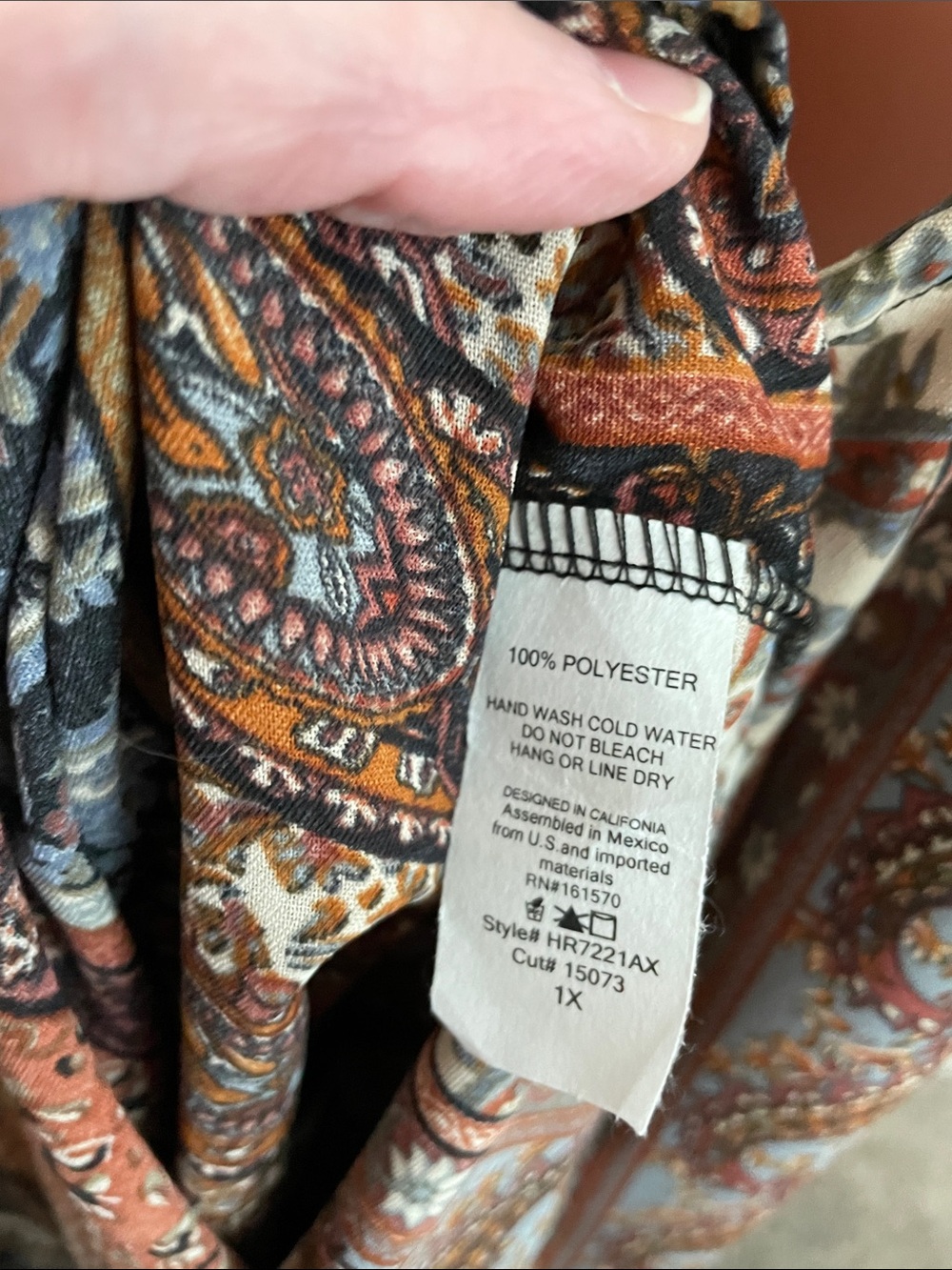 Boho Paisley Wide-Leg Jumpsuit - Picture 2 of 6